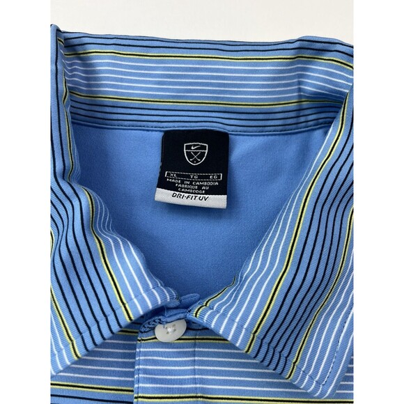 Nike Golf Men's XL Dri-Fit UV Short Sleeve Embroidered Logo Stretch Polo Shirt - Picture 4 of 16